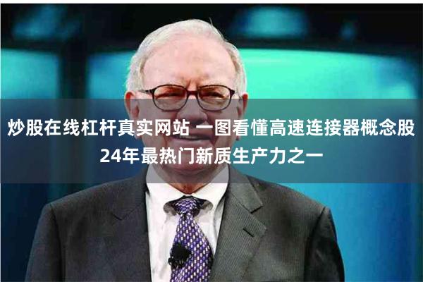 炒股在线杠杆真实网站 一图看懂高速连接器概念股24年最热门新质生产力之一