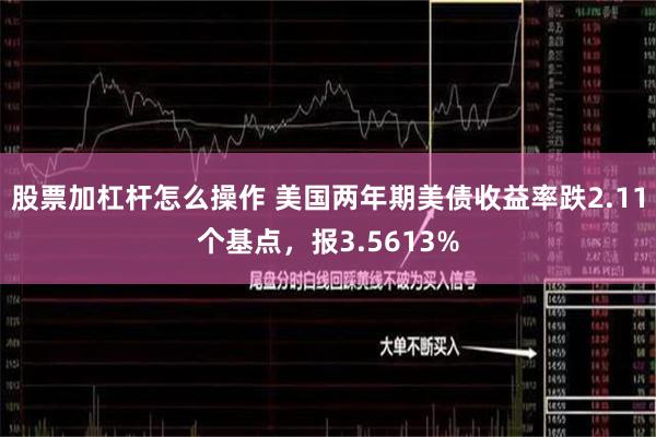 股票加杠杆怎么操作 美国两年期美债收益率跌2.11个基点，报3.5613%