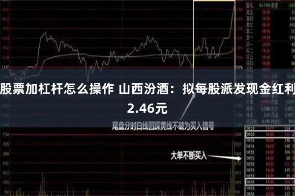 股票加杠杆怎么操作 山西汾酒：拟每股派发现金红利2.46元